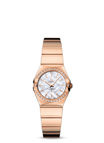 Omega Constellation Quartz 24 Polished Red Gold / Diamond / MOP